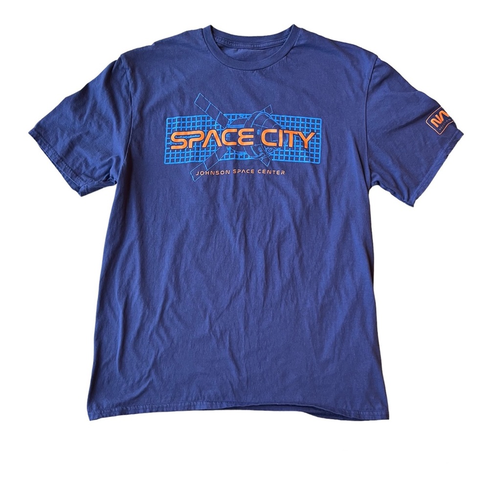 Space City Johnson Space Center Blue t-shirt
